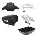 King Trunk Backrest Pad Mount Rack Fit For Harley Touring Electra Glide 14-2026