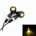 Motorcycle LED Black Bullet Mini Turn Signal Light Blinker For Bobber Cafe Racer