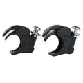 Black 41mm Windshield Windscreen Clamps Fit For Harley Softail Fxstb 1988-2013