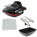 King Trunk Backrest Luggage Rack Light Base Plate Fit For Harley Touring 2014-26