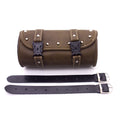 Motorcycle Mini Retro PU leather Tool Bag Handlebar Sissy Bar Saddlebag Roll bag
