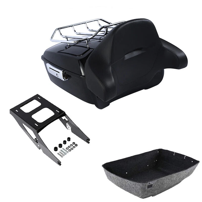 King Trunk Backrest Rack Mount Fit For Harley Sport Glide 2018-21