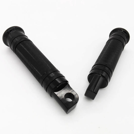 Black CNC Rear Front Foot Peg For Harley Touring Sportster Softail Dyna