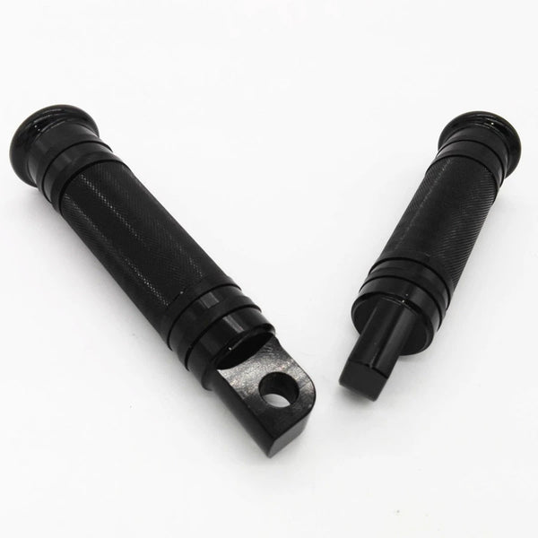 Black CNC Rear Front Foot Peg For Harley Touring Sportster Softail Dyna