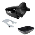 King Trunk Backrest Pad 2-Up Mount Fit For Harley Touring 97-08 US