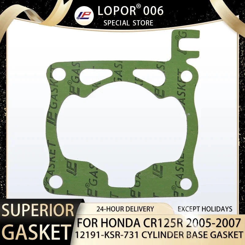 Engine Cylinder Base Seal Gasket For Honda CR125R 05-07 CR125 R 12191-KSR-731