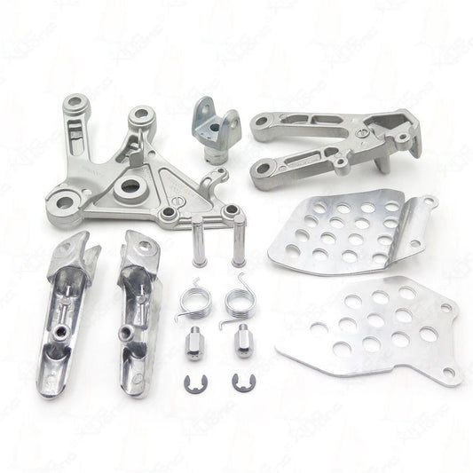 Silver Driver Front Foot Peg Bracket Fit for Honda CBR600RR 2003 2004 2005 2006