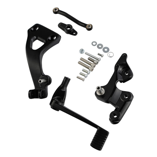 Black Mid Controls Brake Side Fit For Harley Sport Glide Fxfbs Fat Bob 2018-2025