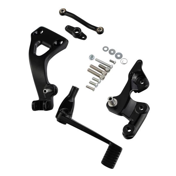 Black Mid Controls Brake Side Fit For Harley Sport Glide Fxfbs Fat Bob 2018-2025