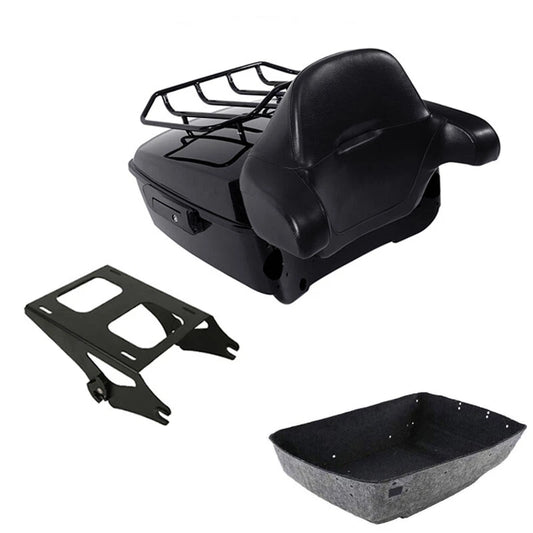 King Trunk Mount Rack Fits For Harley Touring Electra Street Road Glide 2014-26