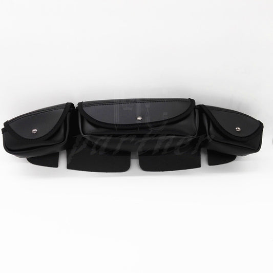 Windshield Bag Saddle 3 Pouch Pocket Fairing For Harley Touring Electra Glide