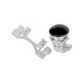 Black Push Button Fuel Console Door Release Fits For Harley Electra Glide 92-24