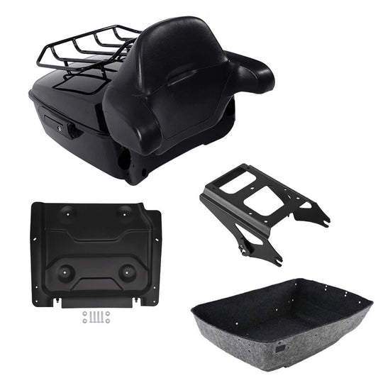 King Trunk Pad Mount Rack Plate Fits For Harley Touring Road Glide 2009-13