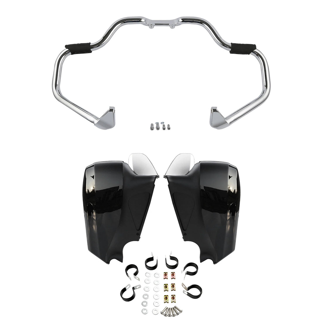 Mustache Engine Crash Bar Lower Fairing Fit For Indian Chieftain 2014-2018 2017