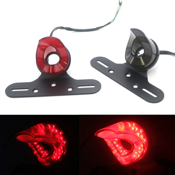 New LED Rear License Tail Brake Light Lamp For Honda Bobber Chopper Cafe Custom