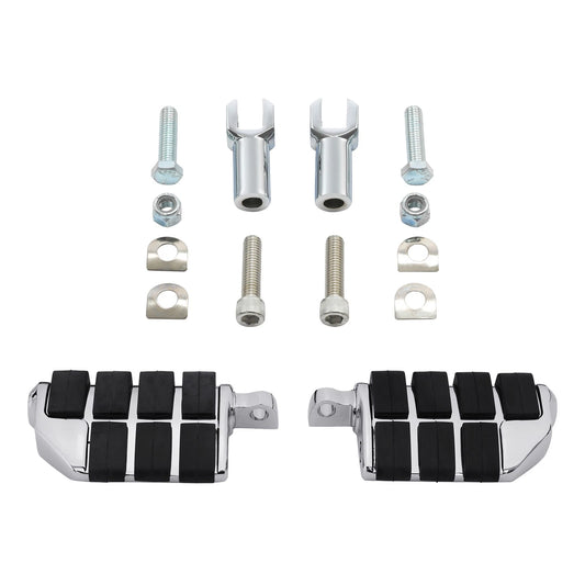 Passenger Foot Pegs 2'' Support Mount Fit For Harley Heritage Softail 2000-2006