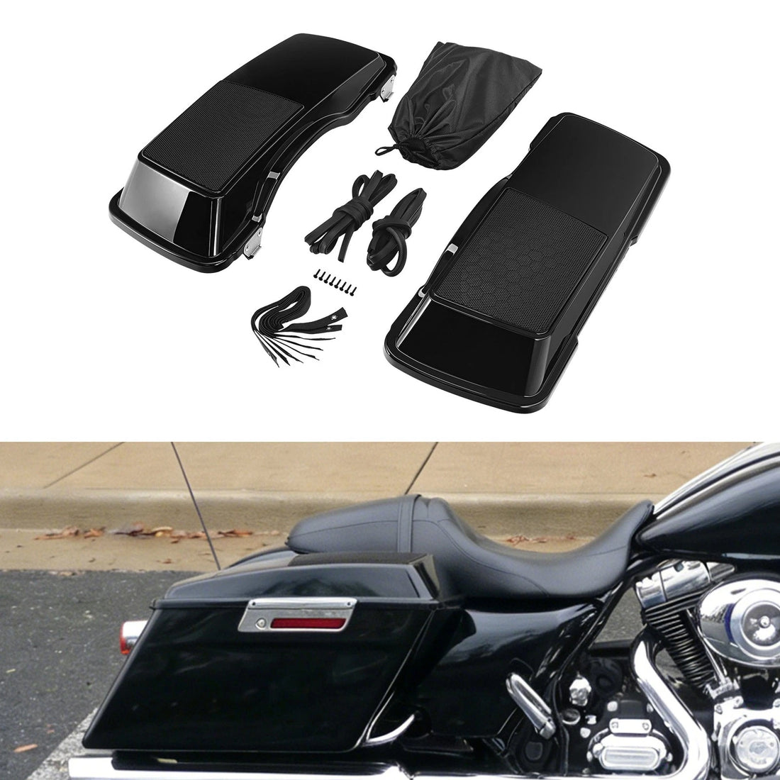 6"x 9" Saddlebag Speaker Lids Fit For Harley Touring Electra Street Glide 93-13