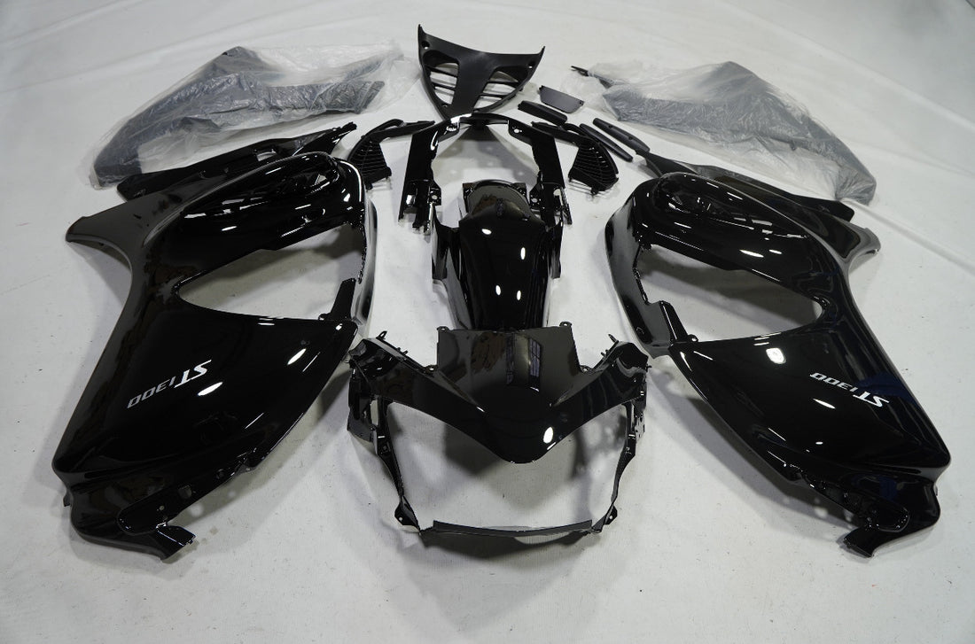 Glossy Black Fairing Kit +Bolt for Honda ST1300 2002-2013 ABS Injection BodyWork