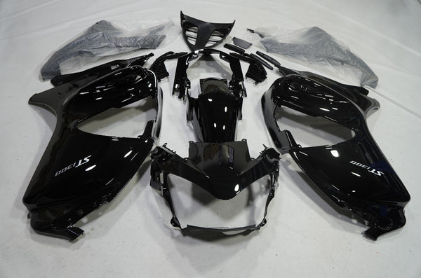 Glossy Black Fairing Kit +Bolt for Honda ST1300 2002-2013 ABS Injection BodyWork