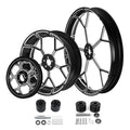 26" Front & 18" Rear Wheel Rims Hubs Belt Pulley Fit For Harley Touring 1997-08
