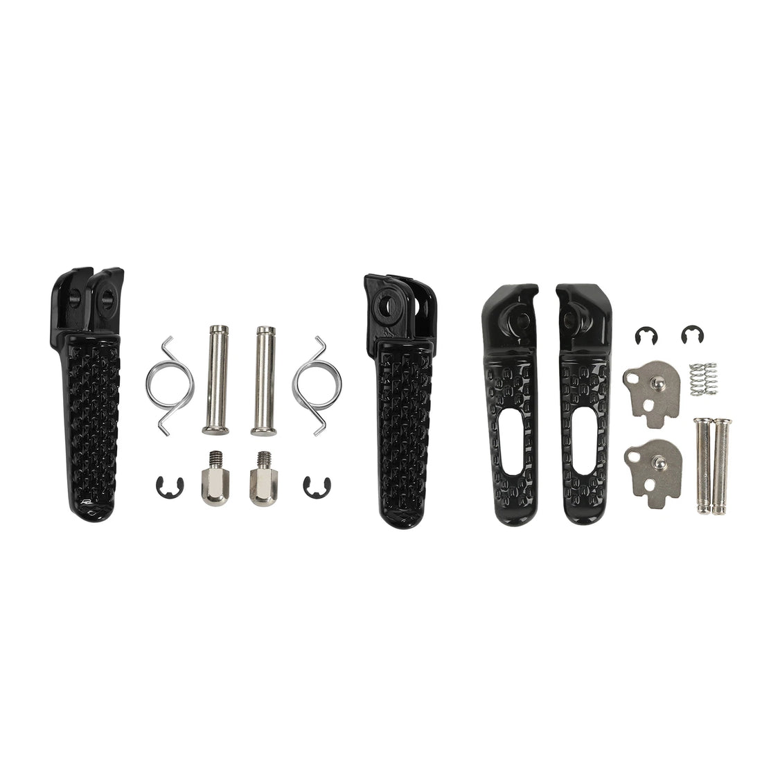 Front Rear Footrest Foot Pegs Fit For Motorcycle Honda CBR1000RR 2004-2016 Black