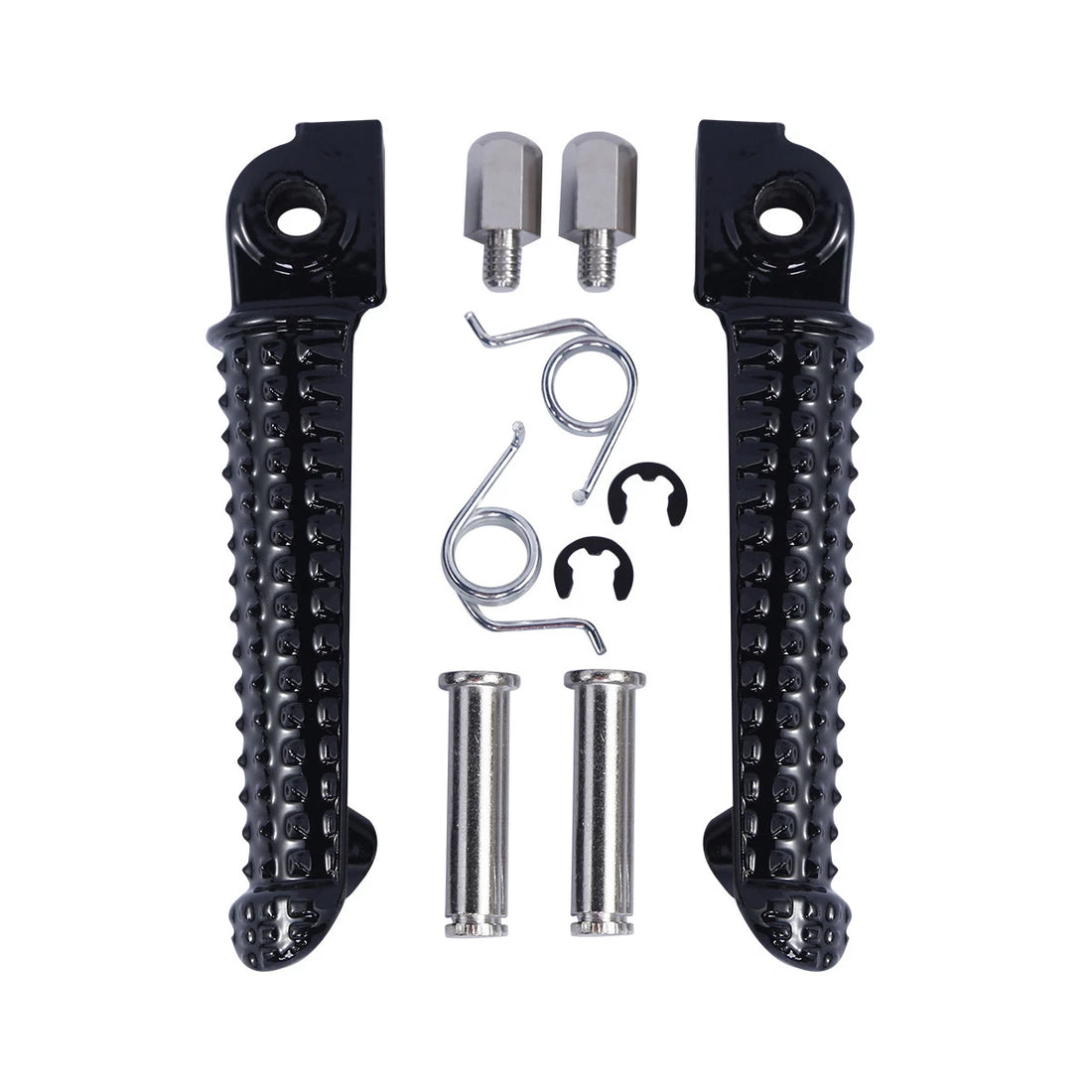 Black Front Footrests Footpeg Pegs Fit For Yamaha Yzf R6 1999-2020 R6S 2003-2009