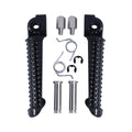 Black Front Footrests Footpeg Pegs Fit For Yamaha Yzf R6 1999-2020 R6S 2003-2009