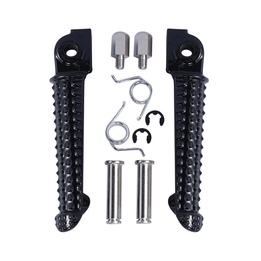 Black Front Footrests Footpeg Pegs Fit For Yamaha Yzf R6 1999-2020 R6S 2003-2009