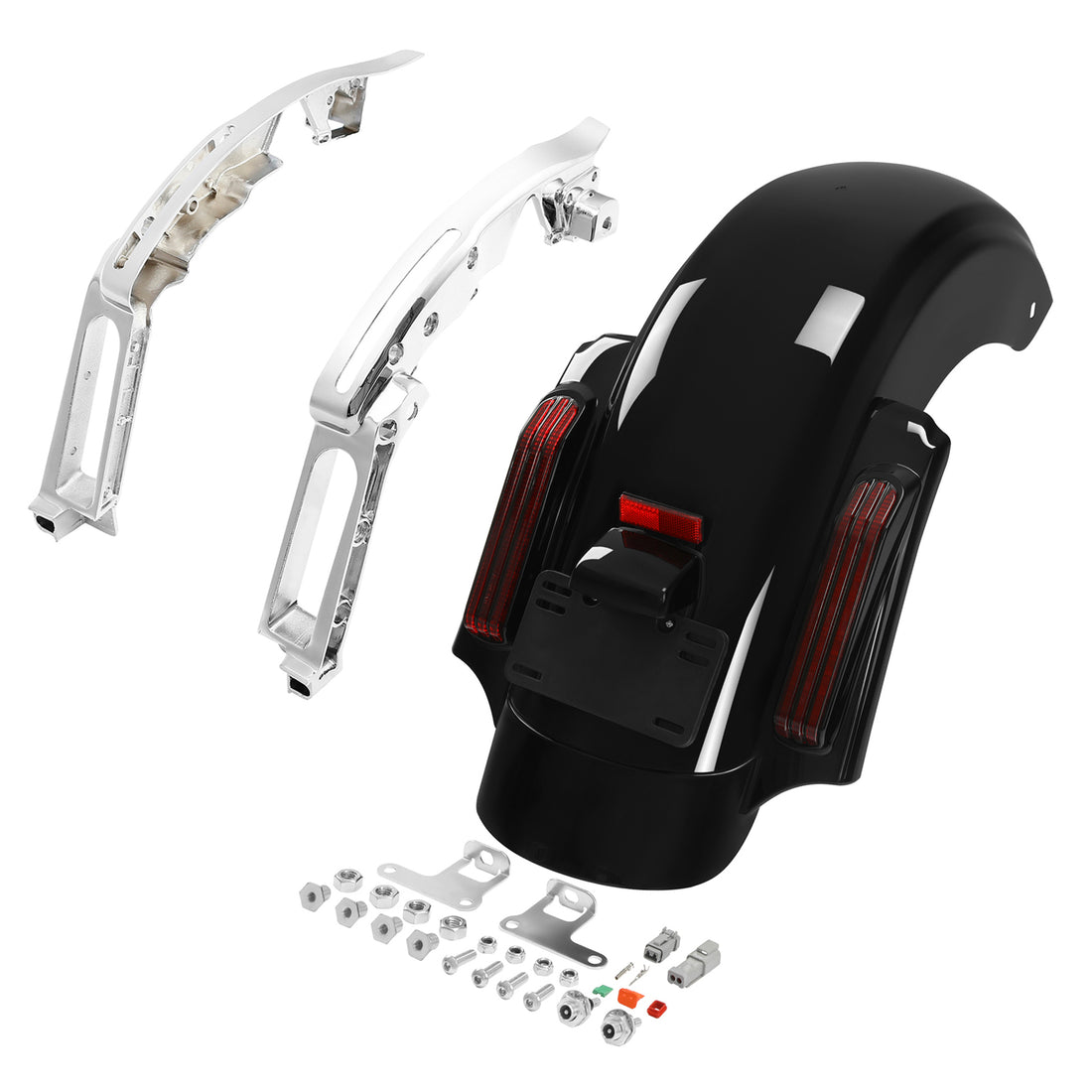 Rear Fender LED Light Support Bracket Fit For Harley Cvo Street Road Glide 14-24