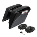 5" Stretched Hard Bags Saddlebag & Speakers Fit For Harley Touring 1993-2013