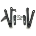 Black Rear Passenger Foot Pegs Bracket Kit Fit For Honda CBR1000RR 2004-2006 07