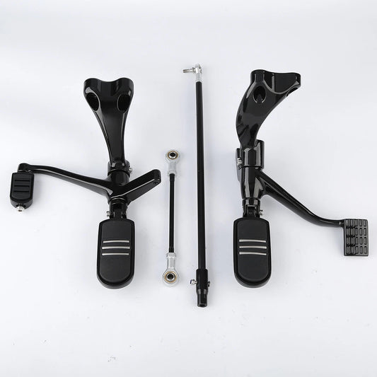 Forward Control Pegs Lever Linkage Fit For Harley Sportster XL 883 1200 48 14-22
