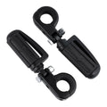 Matte Black Footpegs 1.25'' Engine Guard Mount Fit For Harley Touring Sportster