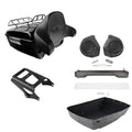 King Trunk Luggage Backrest Light Rack Speakers Fit For Harley Touring 2009-2013