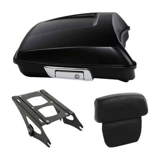 Razor Trunk Pad & Mount Rack Fit For Harley Touring Road Glide 14-26 Black Denim