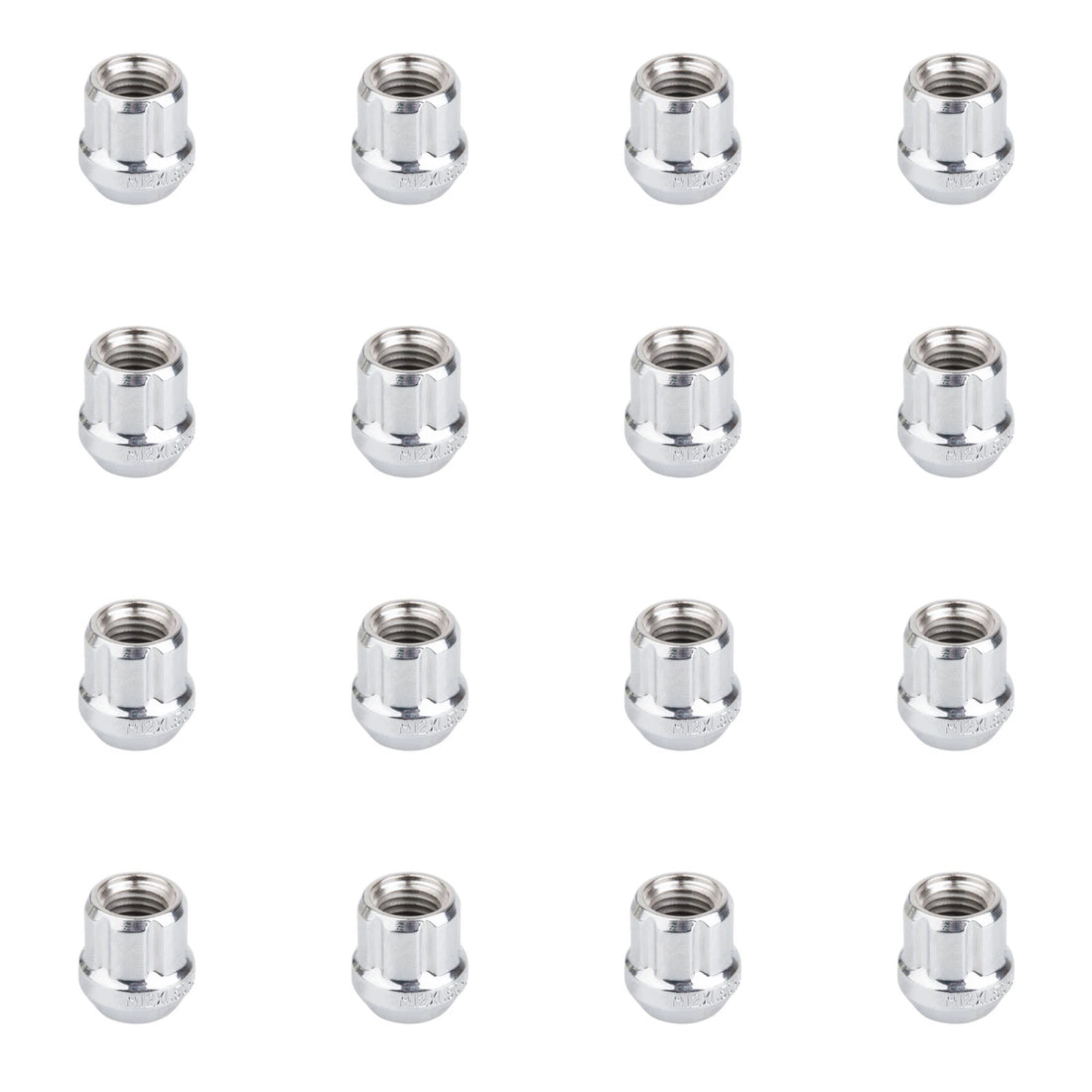 16PK Msa 20038SD9041-4eee01-16X Spln Drv Opn End Taprd LugNut 12mmx1.50mm