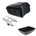 King Trunk Black Latch Mount Rack Fit For Harley Touring Electra Glide 2014-2026