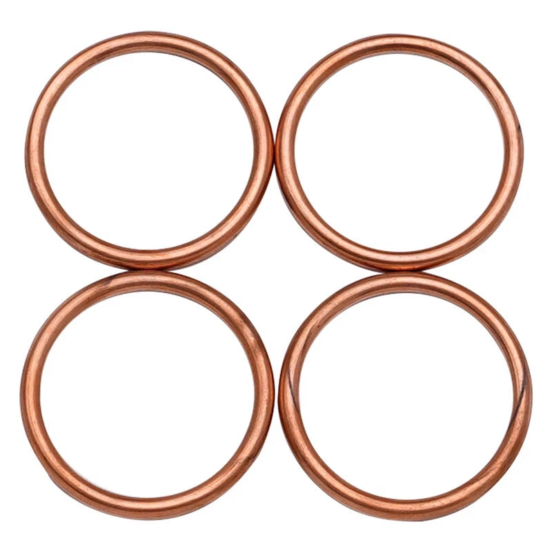 4PCS Exhaust Pipe Gasket For Suzuki GSXR1000 GSX-R1000R 17-24 GSXS1000 16-24