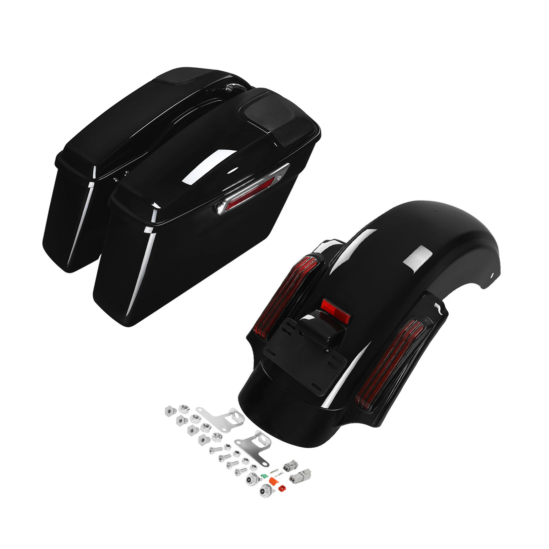 Hard Saddlebags 5x7" Speaker Lids Rear Fender Fit For Harley Road Glide 14-2023