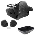 King Trunk Luggage Rack Backrest Speakers Fit For Harley Road Street Glide 14-26
