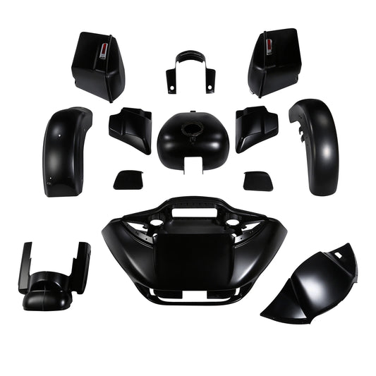 Fairings Body Work Kit Fit For Harley Cvo Road Glide 2018 2015-2024 Black Denim