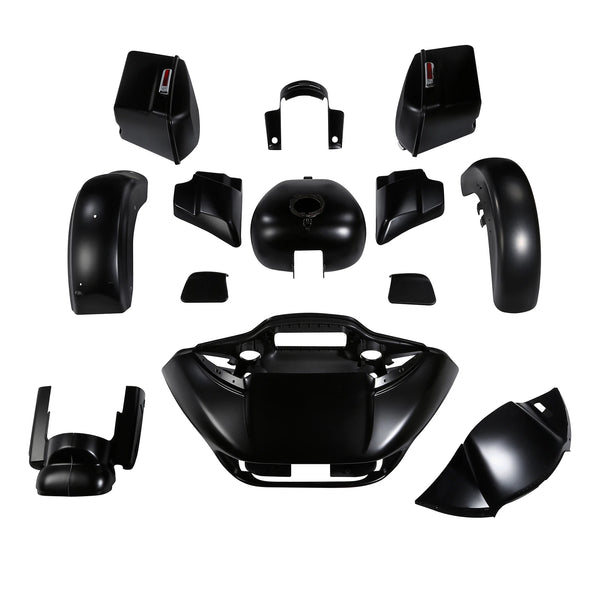 Fairings Body Work Kit Fit For Harley Cvo Road Glide 2018 2015-2024 Black Denim
