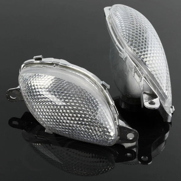 Front Turn Signals Clear Lens Fit For Suzuki Hayabusa GSXR1300 1999-2007