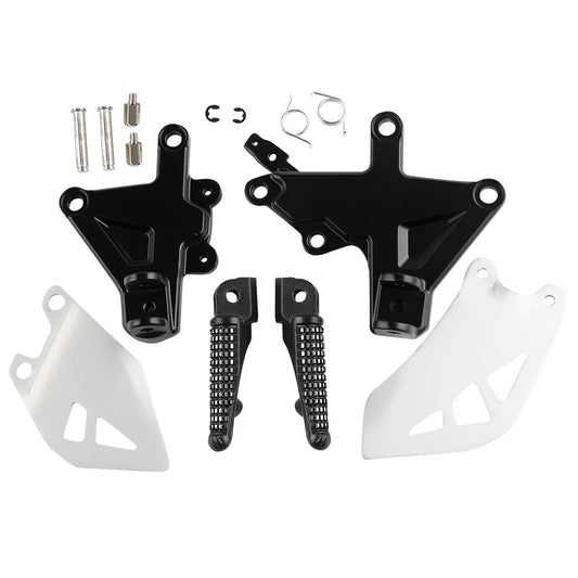 Driver Rider Footpegs Footrests Bracket Fit For Kawasaki Ninja ZX10R 2011-2020