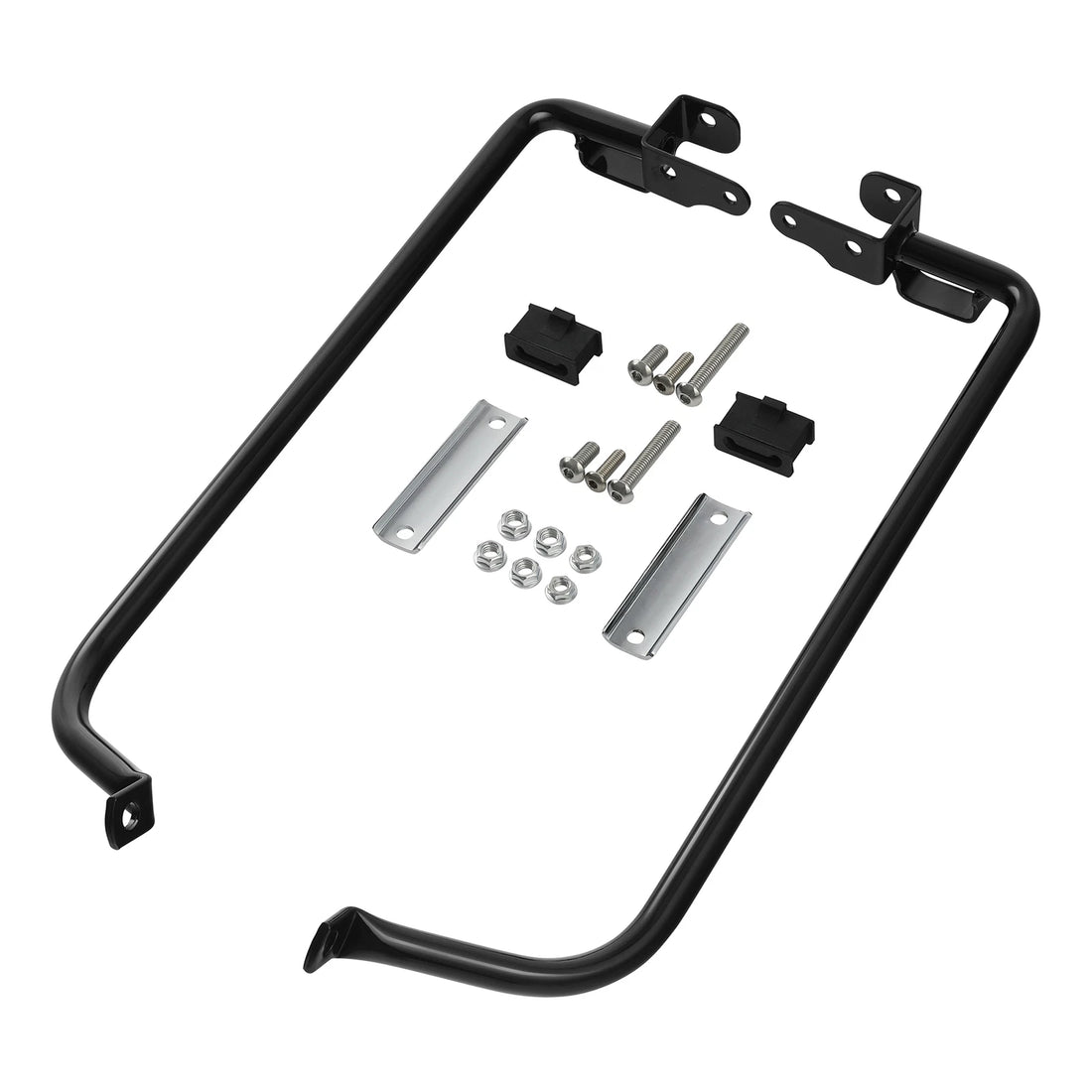 Black Saddlebag Support Bracket Kit Fit For Harley Touring Electra Glide 14-24