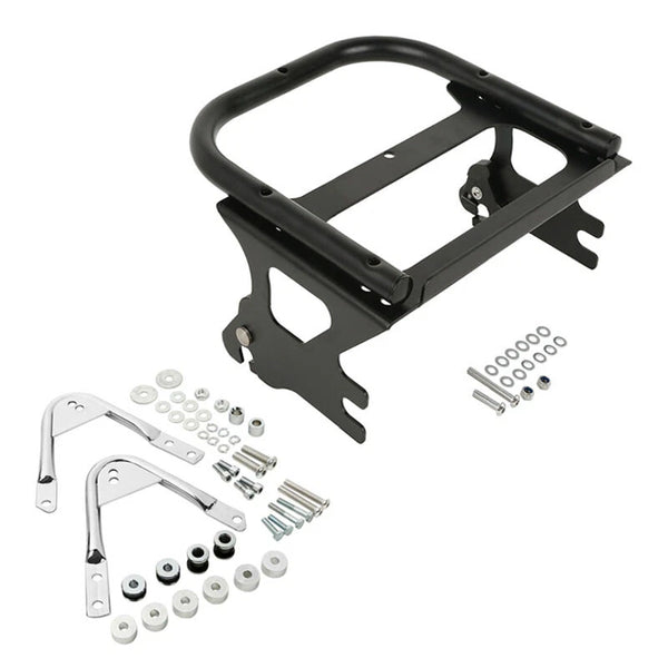 Detachable Two Up Mount Rack & Docking Kit Fit For Harley Touring Glide 97-08