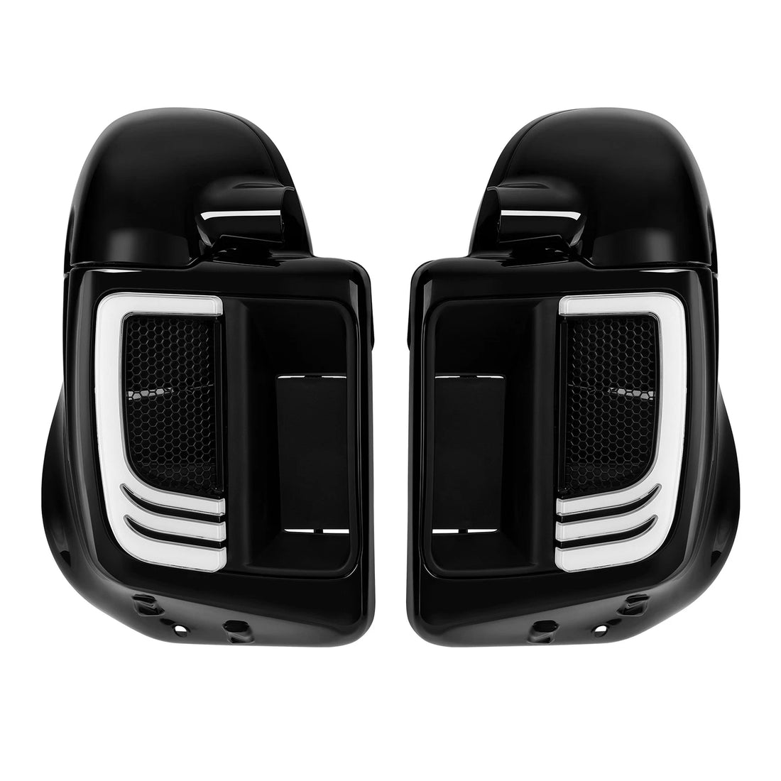 Lower Vented Fairing 6.5" Speaker Box Signal Light Fit For Harley Touring 14-23