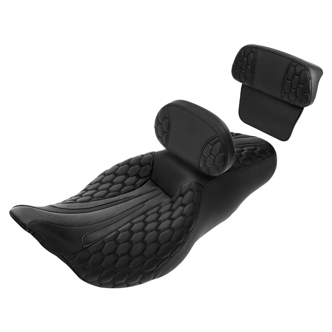 Driver & Passenger Seat with Backrest Pad Fit For Harley Road Glide 2014-2023