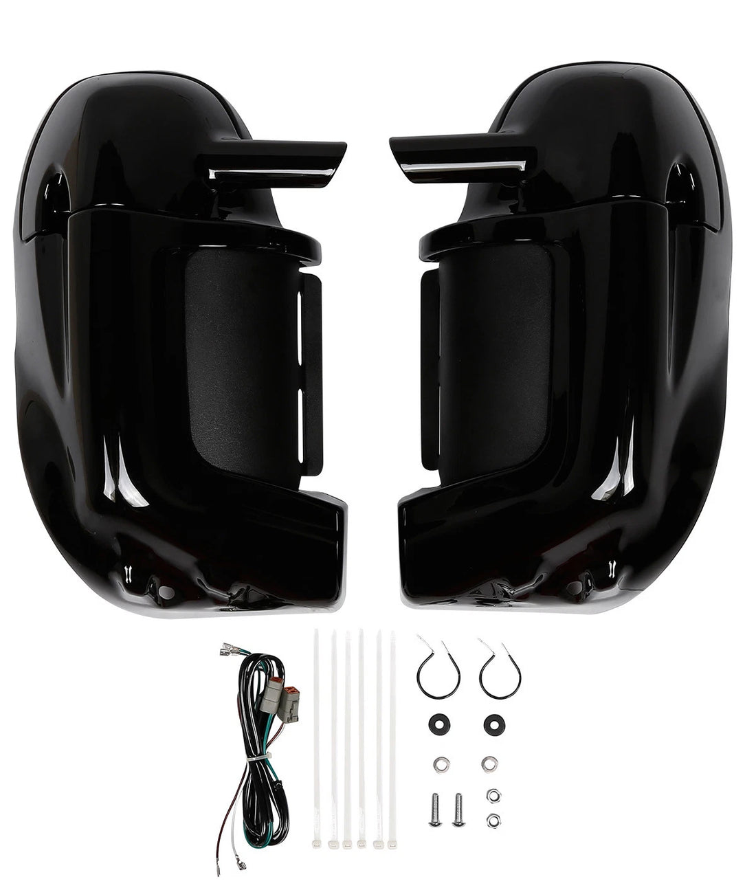 Lower Vented Leg Fairing Speakers Fit For Harley Touring Street Road Glide 83-13