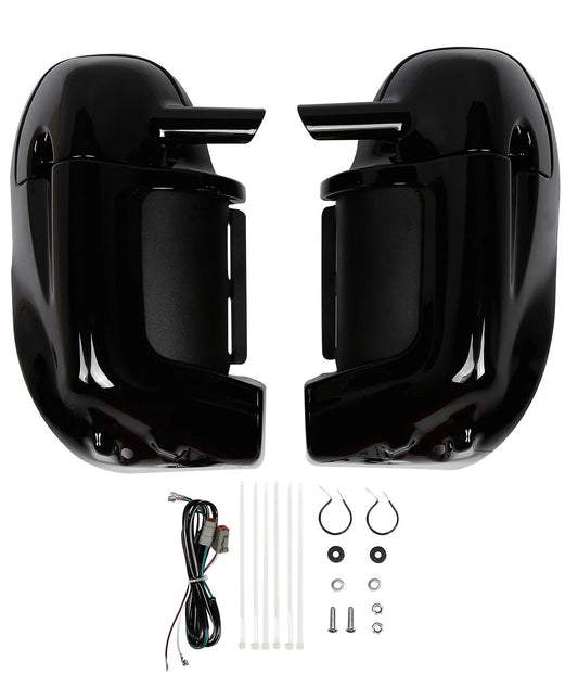 Lower Vented Leg Fairing Speakers Fit For Harley Touring Street Road Glide 83-13